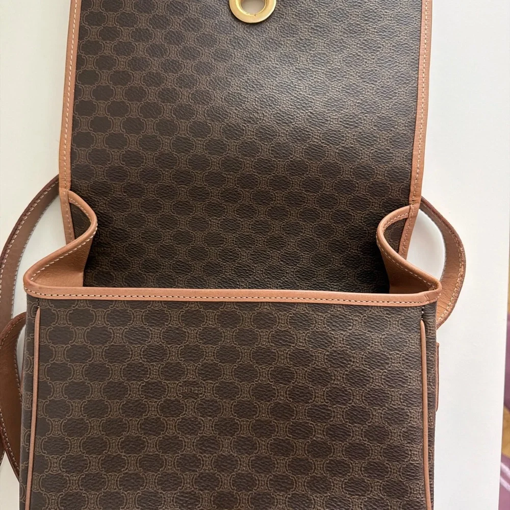 Authentic Celine Macadam M14 Flap Crossbody Bag - Picture 14 of 16
